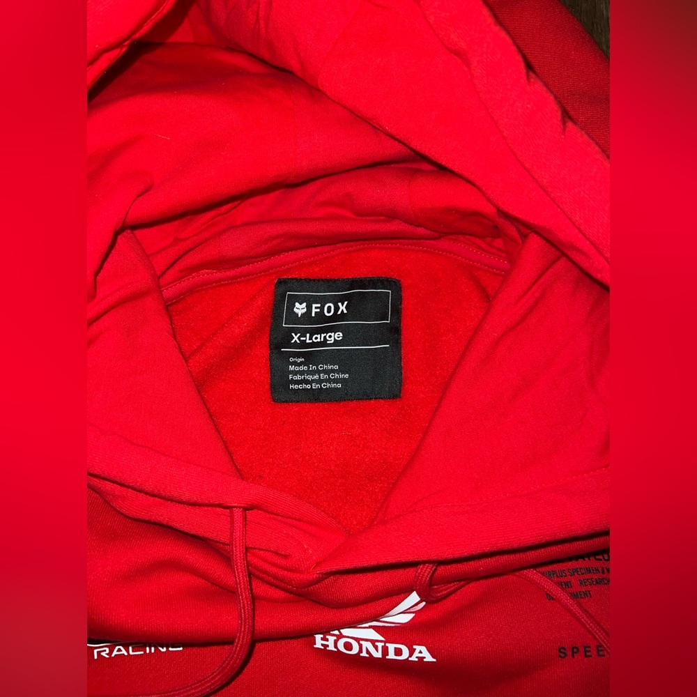 NWT Men’s Size XL Fox Racing Pullover Fleece Hoodie. - Picture 8 of 8